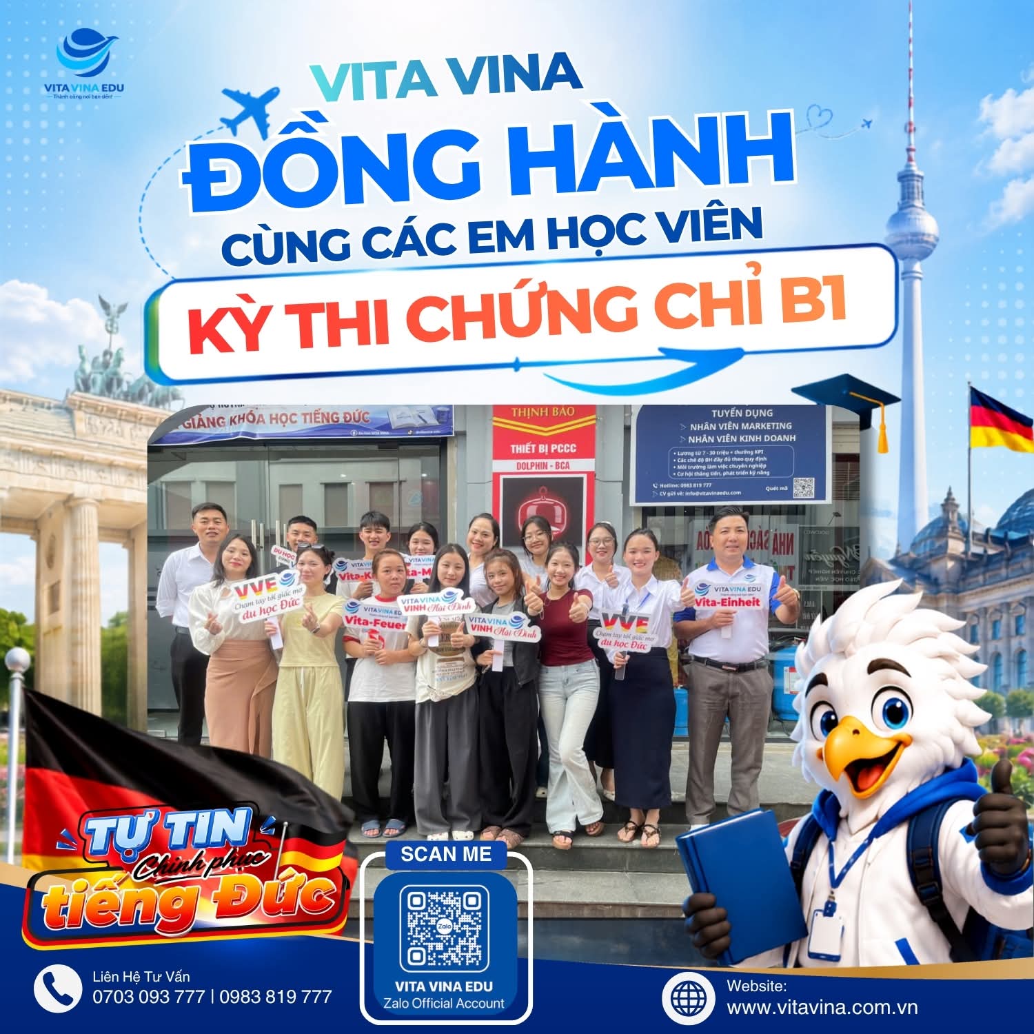 Học viên VITA VINA tại Vinh chuẩn bị thi B1 tiếng Đức