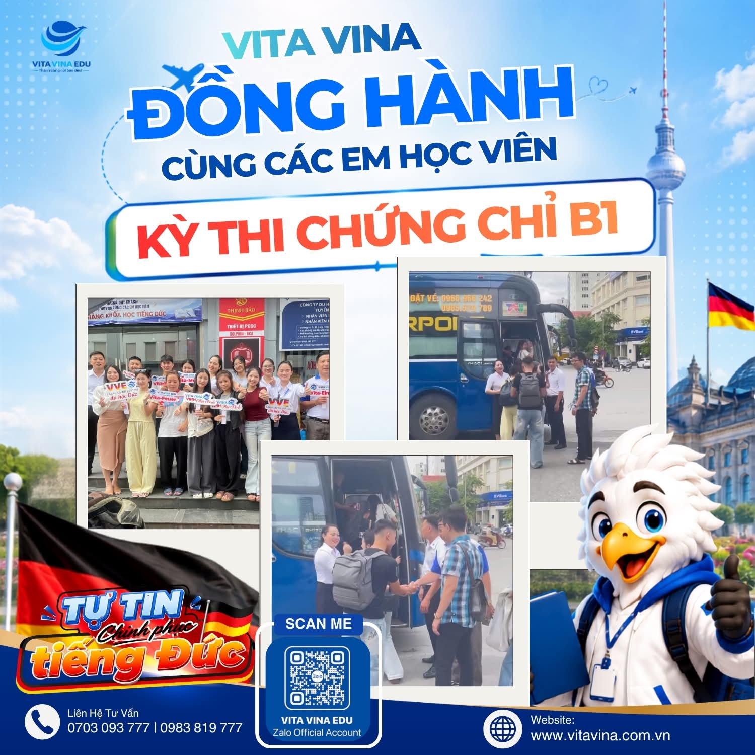 VITA VINA đồng hành cùng học viên chinh phục B1 tiếng Đức tại Vinh