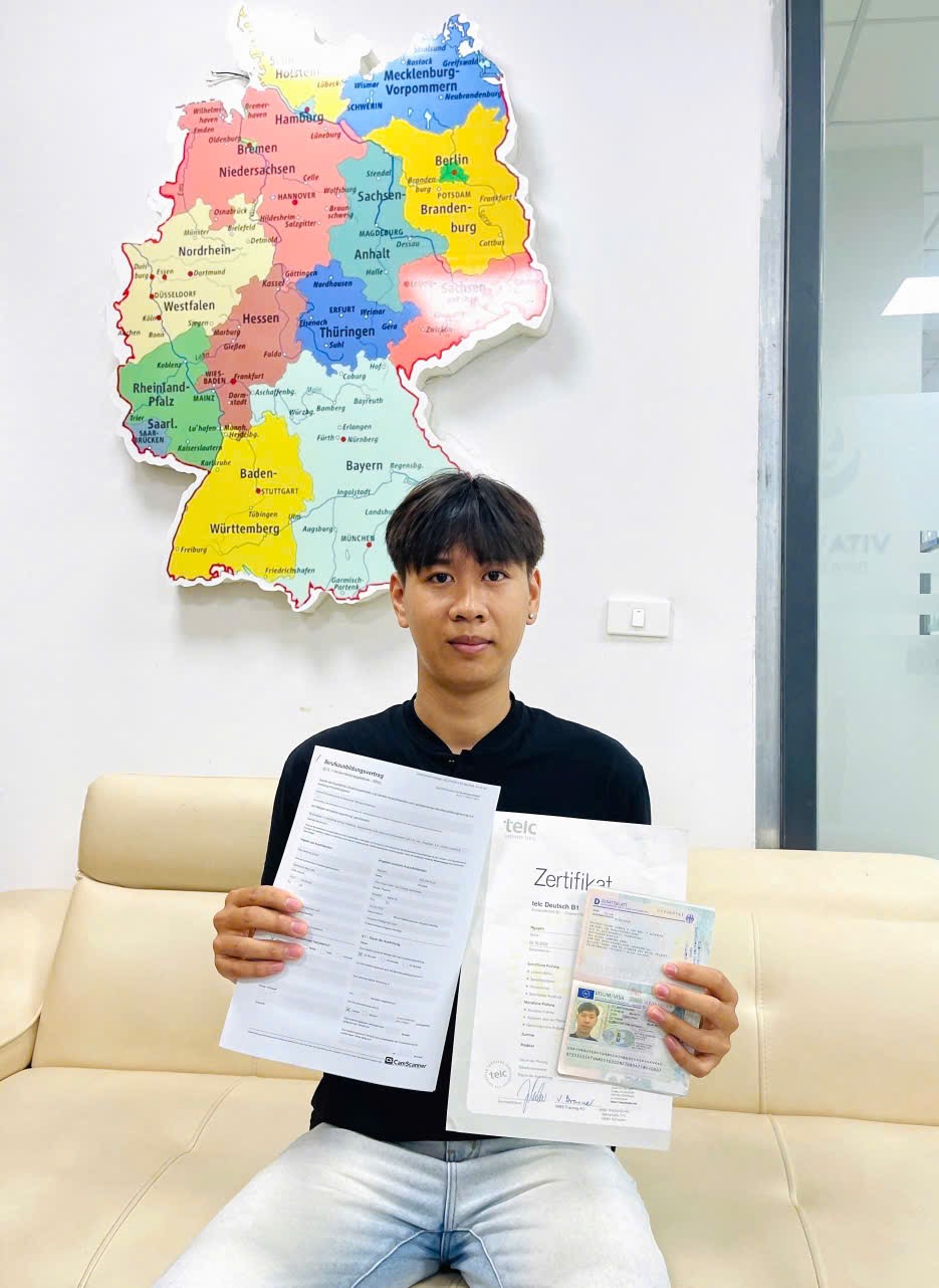 Nguyễn Văn Chí Quốc nhận hợp đồng ngành Nhà hàng tại Đức