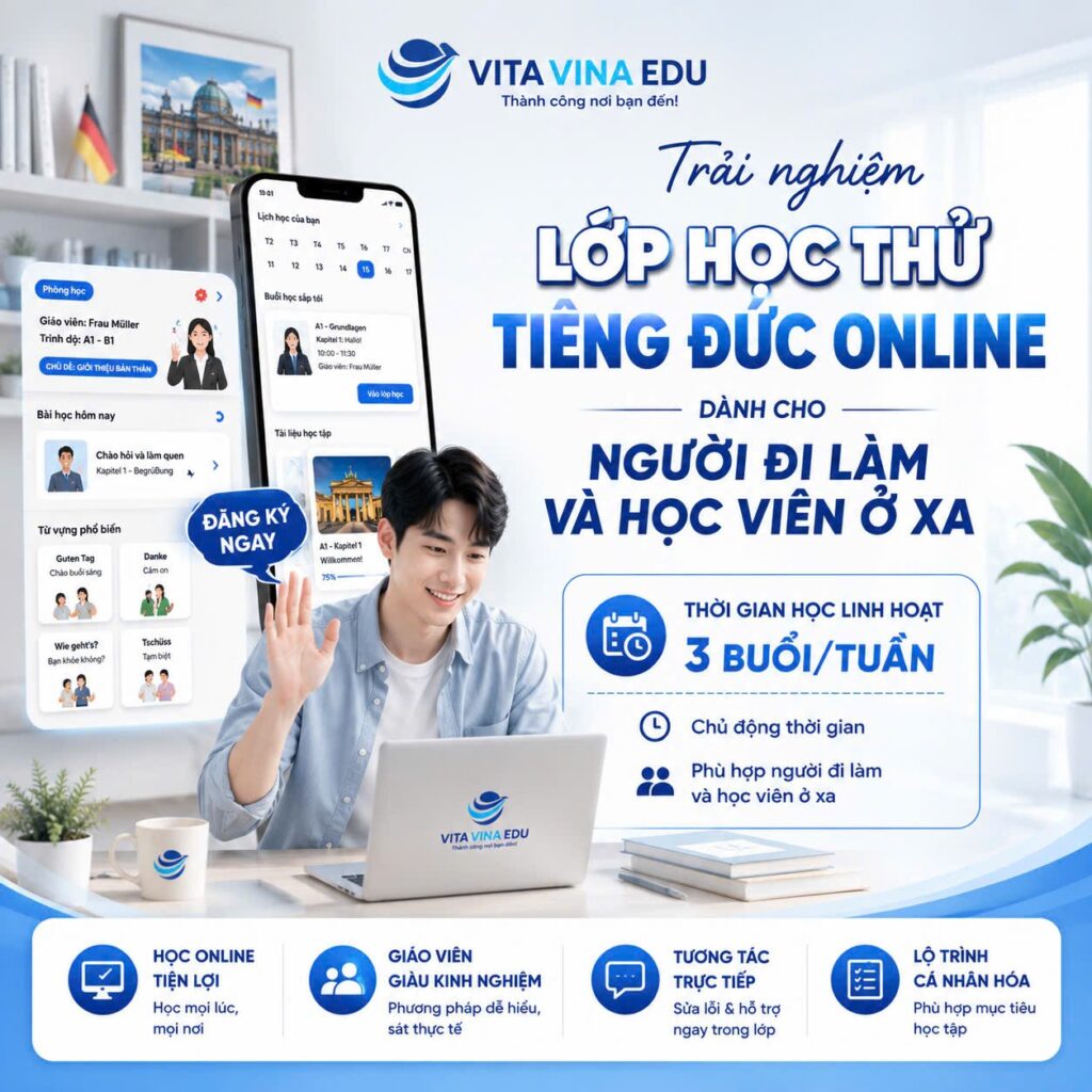 Học thử tiếng Đức Online tại VITA VINA EDU